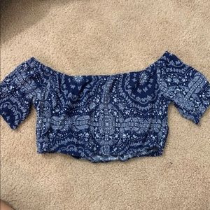 Floral off the shoulder top